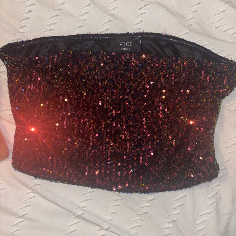 VICI sequin top